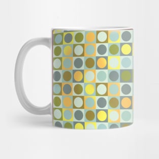 Circle in Squares in Yellow Mug